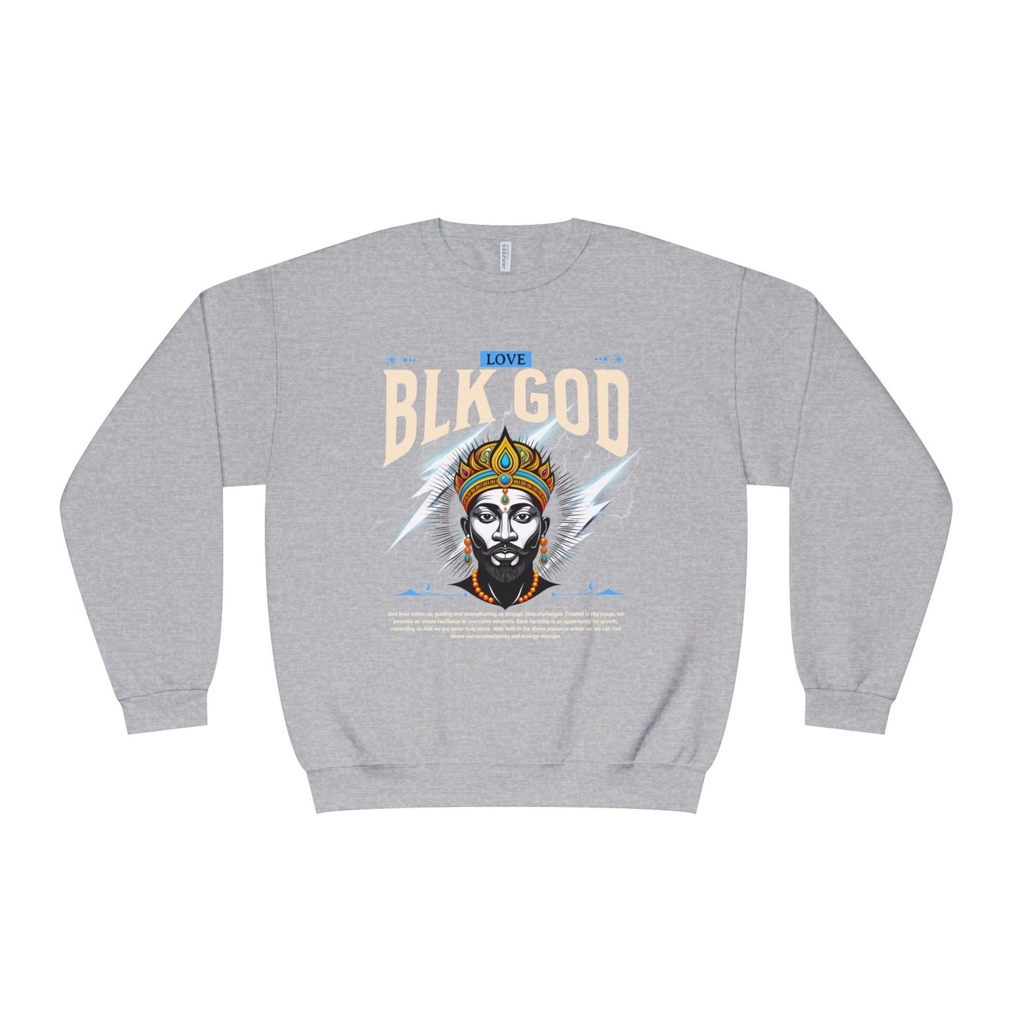 Black God Love Unisex Crewneck Sweatshirt