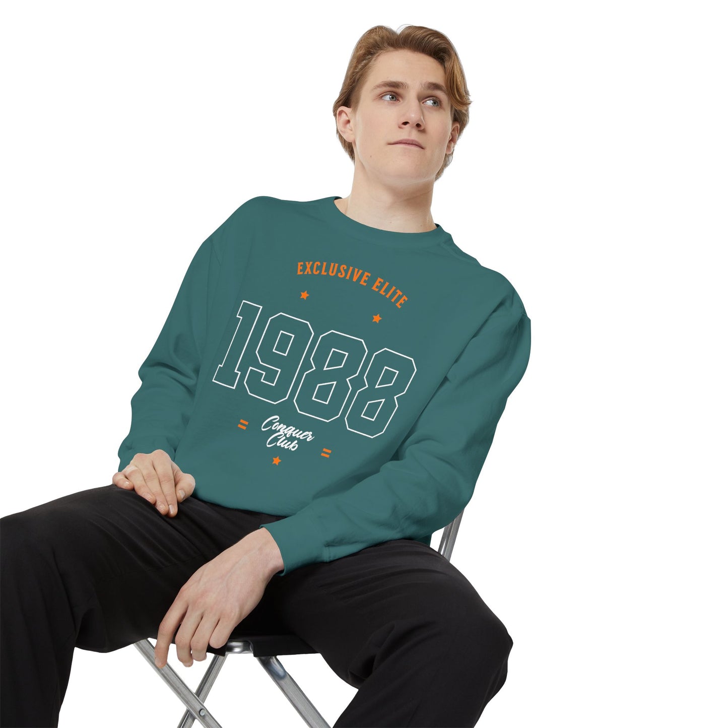 Vintage 1988 Exclusive Elite Unisex Garment-Dyed Sweatshirt