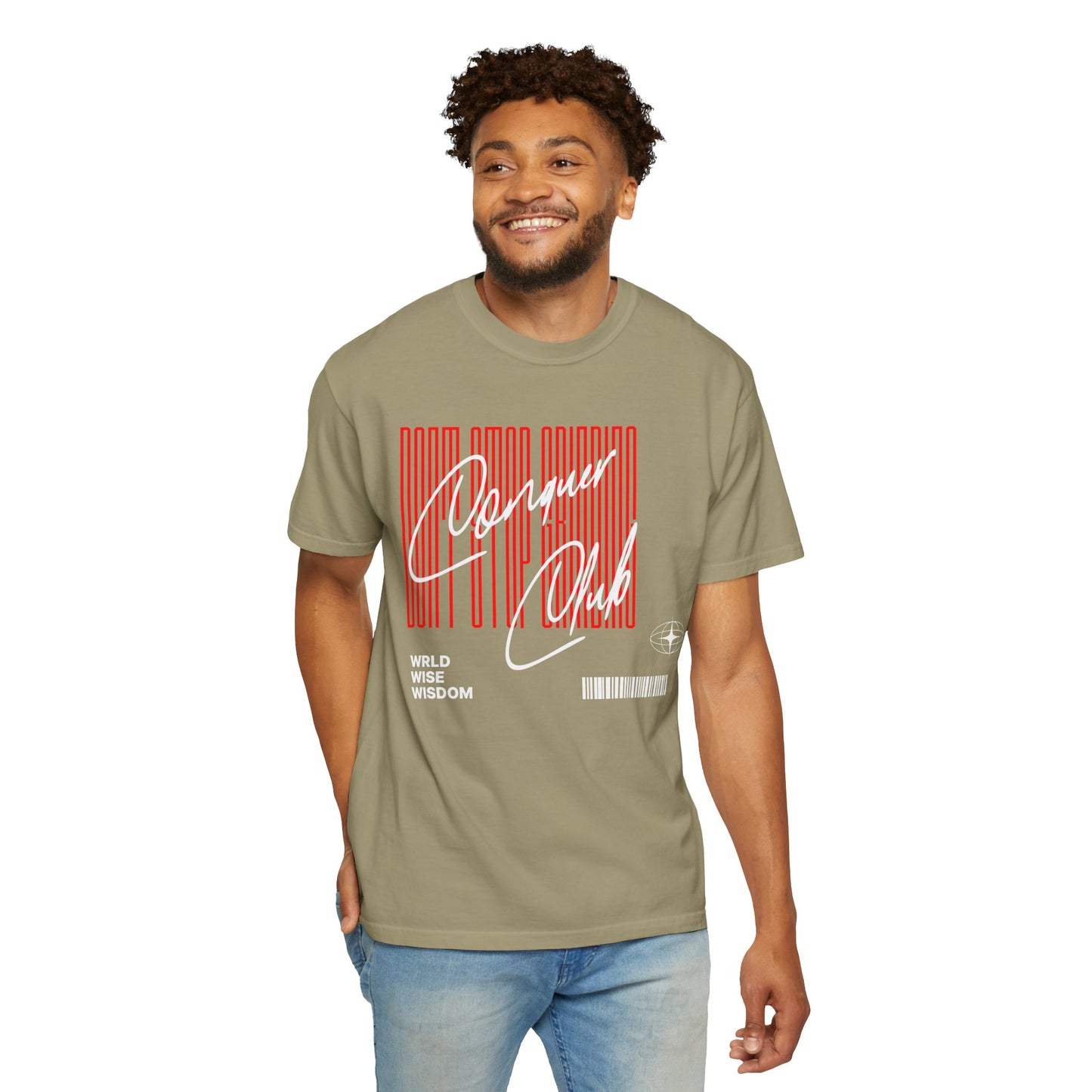 Men's T-Shirt - 'Don't Stop Grinding' Life Requires Discipline Motivational Tee