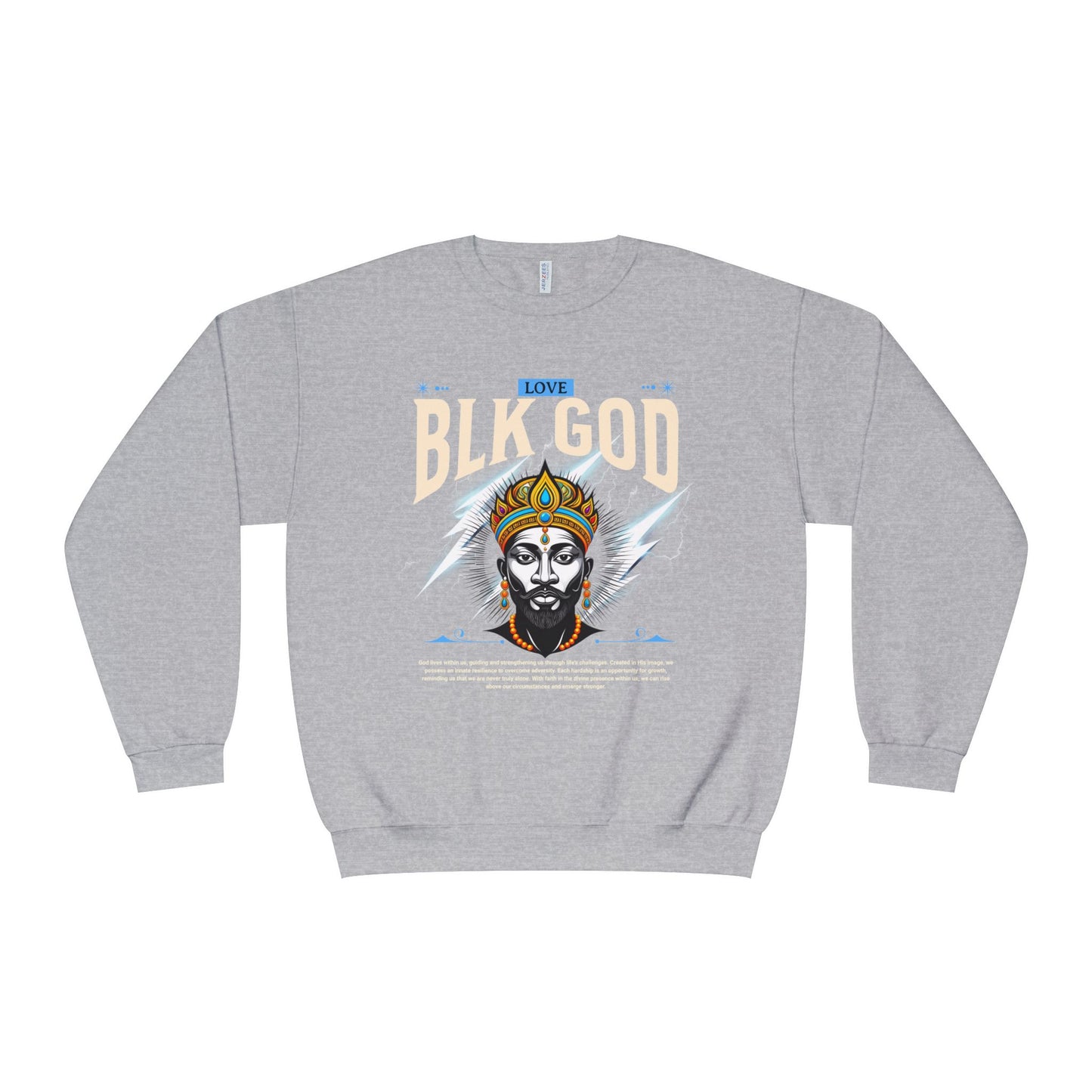 Black God Love Unisex Crewneck Sweatshirt