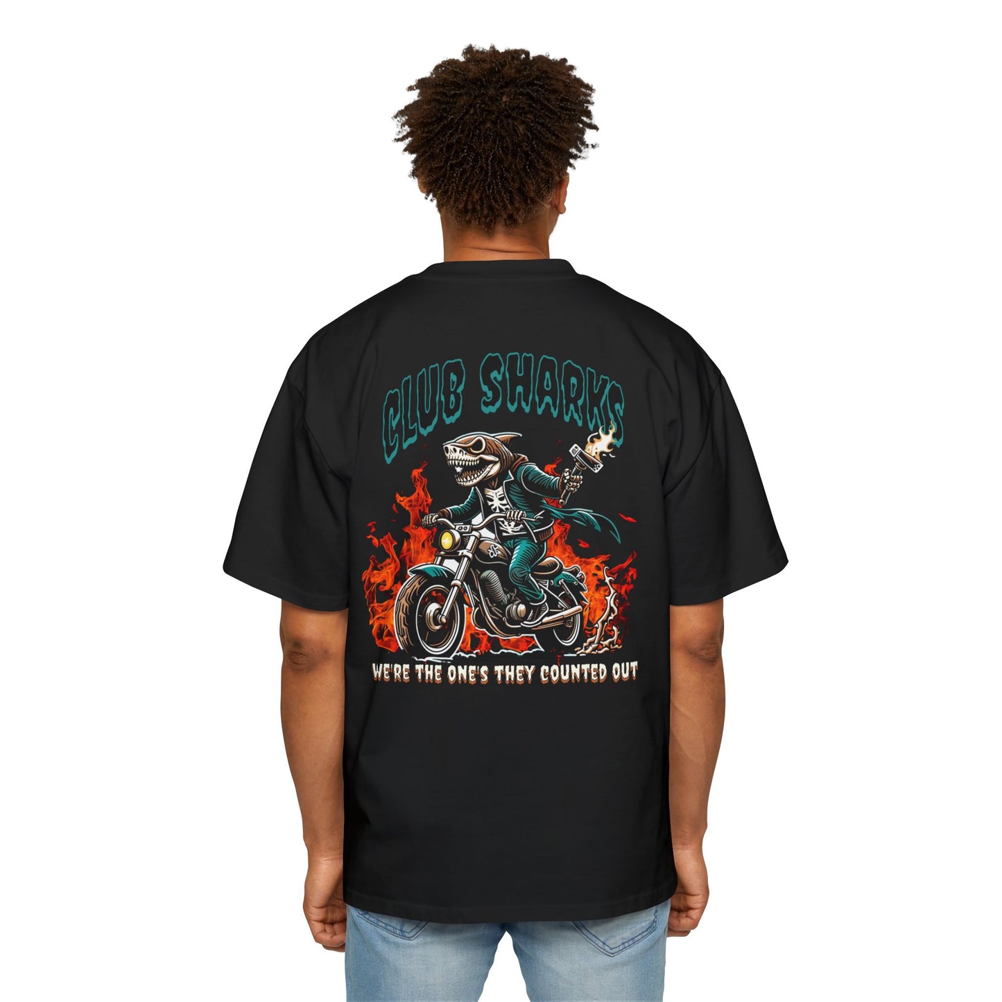 Club Sharks- Men's Heavy Oversized Tee