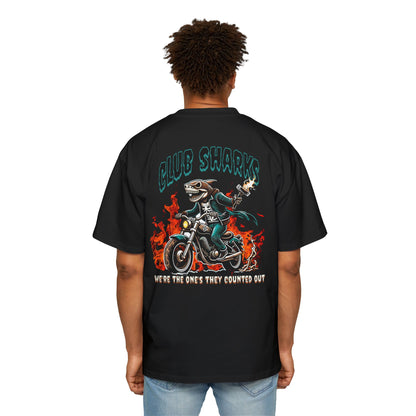 Club Sharks- Men's Heavy Oversized Tee