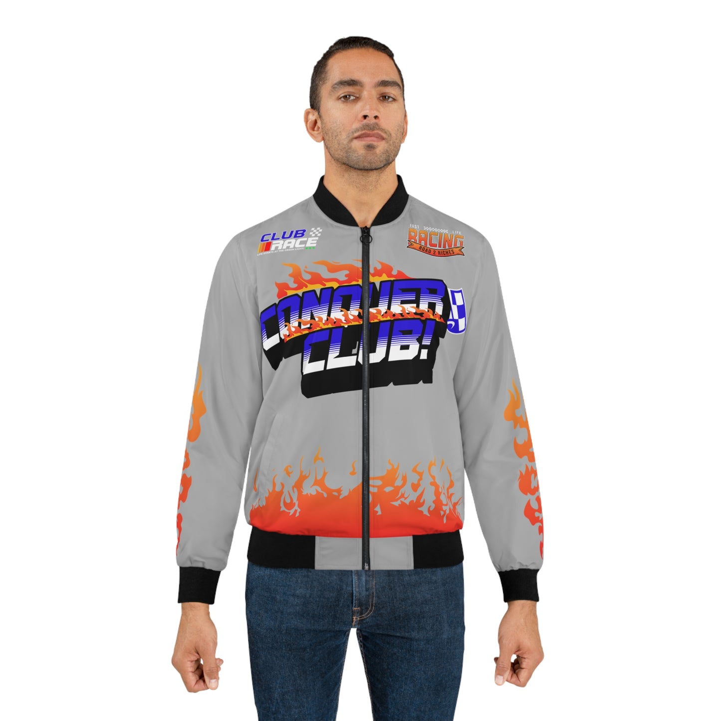 Men's Racing Bomber Jacket | Conquer Club Edition