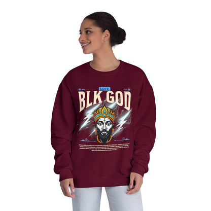 Black God Love Unisex Crewneck Sweatshirt