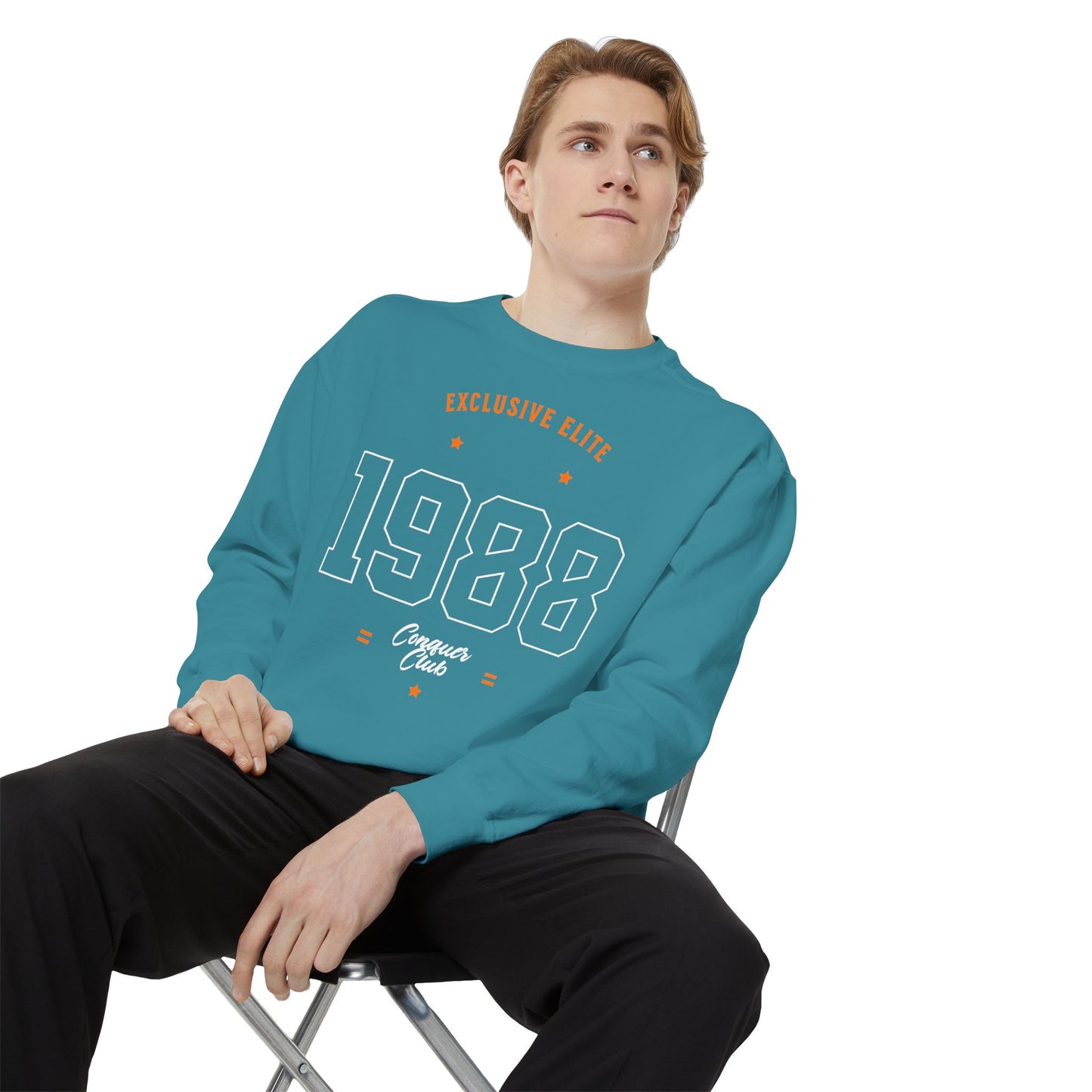 Vintage 1988 Exclusive Elite Unisex Garment-Dyed Sweatshirt