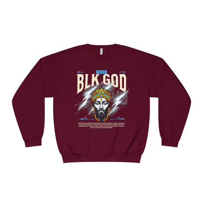 Black God Love Unisex Crewneck Sweatshirt