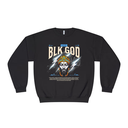 Black God Love Unisex Crewneck Sweatshirt