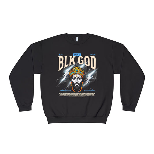 Black God Love Unisex Crewneck Sweatshirt