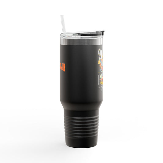 Insulated Travel Mug - 40oz Adventure Design for Coffee Lovers