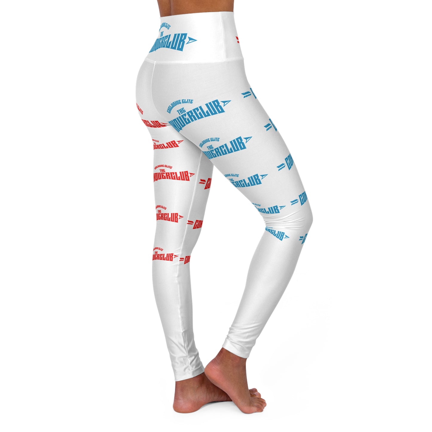 Conquer Club High Waisted Yoga Leggings - Motivational Activewear for Fitness Enthusiasts